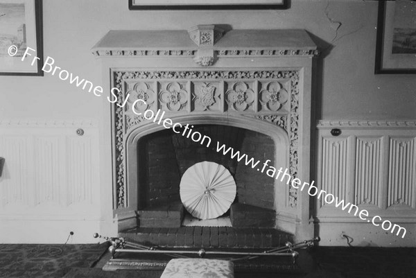 LISMORE CASTLE FIREPLACE IN DUKES STUDY